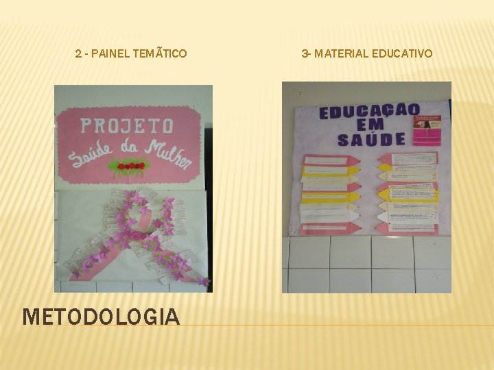 2 - PAINEL TEMÃTICO METODOLOGIA 3 - MATERIAL EDUCATIVO 