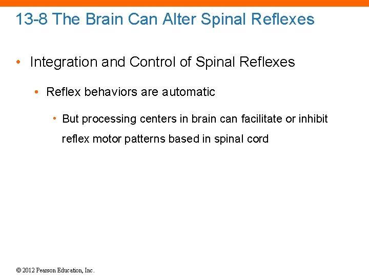 13 -8 The Brain Can Alter Spinal Reflexes • Integration and Control of Spinal