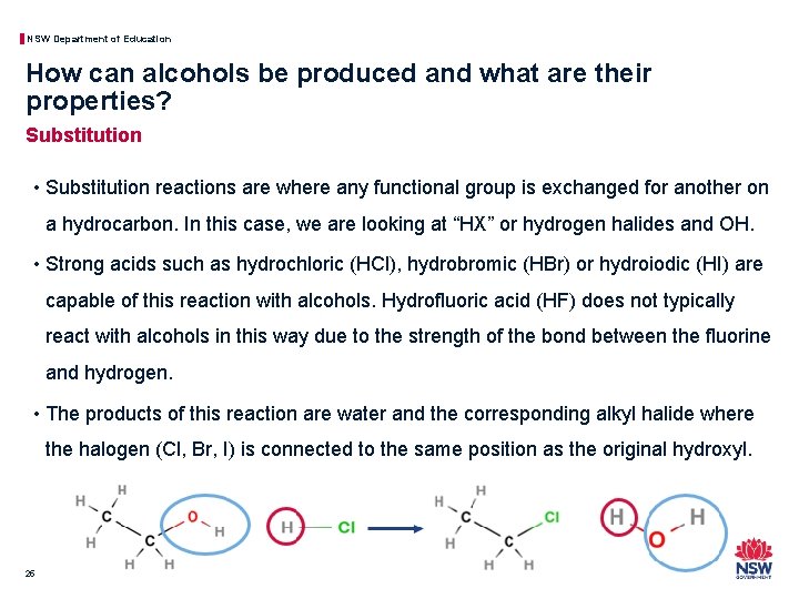 NSW Department of Education How can alcohols be produced and what are their properties?