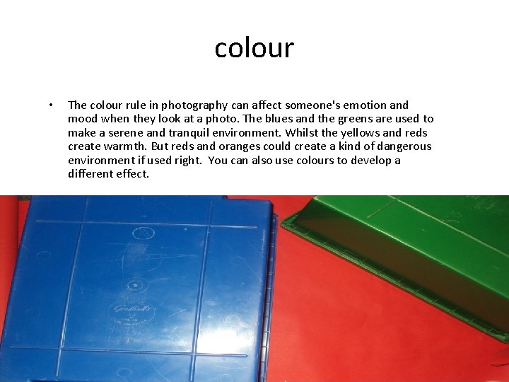 Rules of photography Rule of Thirds The rule