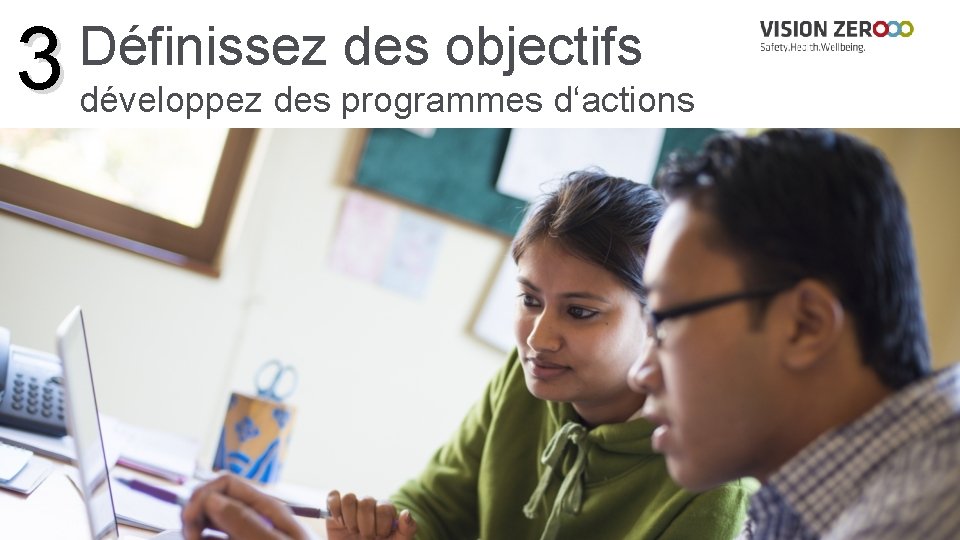 3 développez des programmes d‘actions Définissez des objectifs 