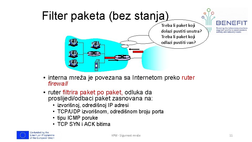 Filter paketa (bez stanja) Treba li paket koji dolazi pustiti unutra? Treba li paket