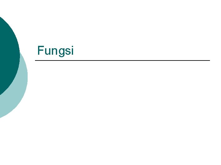 Fungsi 