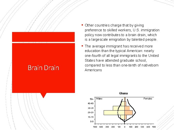 § Other countries charge that by giving preference to skilled workers, U. S. immigration