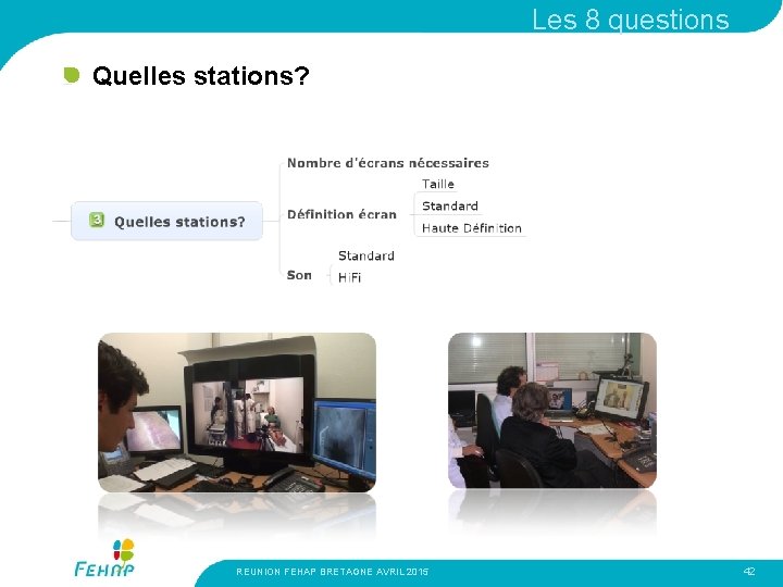 Les 8 questions Quelles stations? REUNION FEHAP BRETAGNE AVRIL 2015 42 