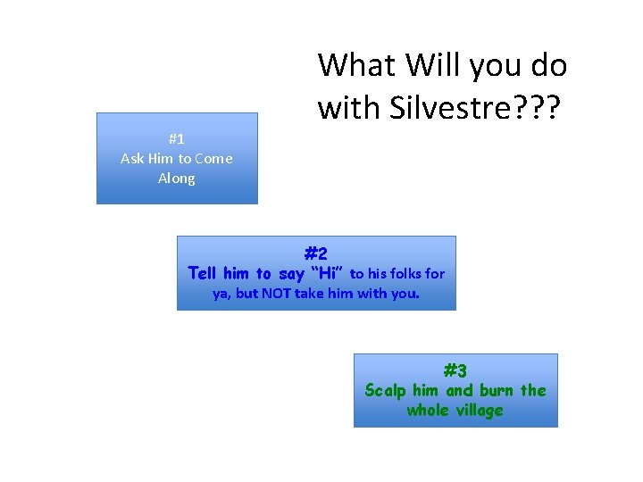 What Will you do with Silvestre? ? ? #1 Ask Him to Come Along