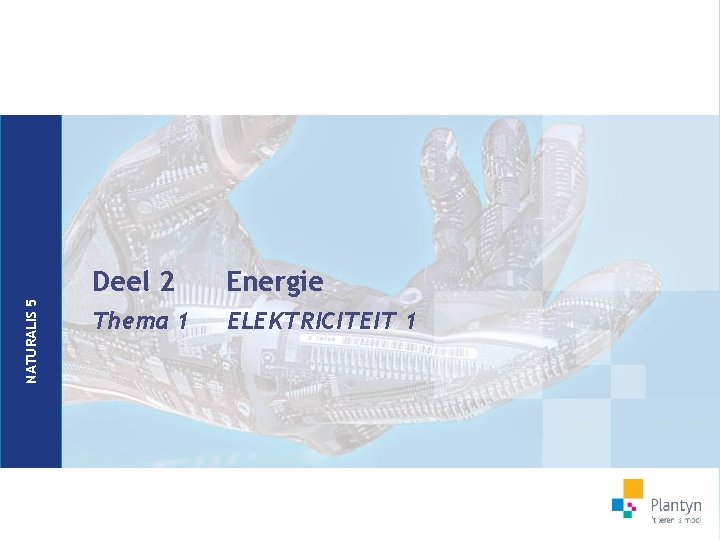 NATURALIS 5 Deel 2 Energie Thema 1 ELEKTRICITEIT 1 