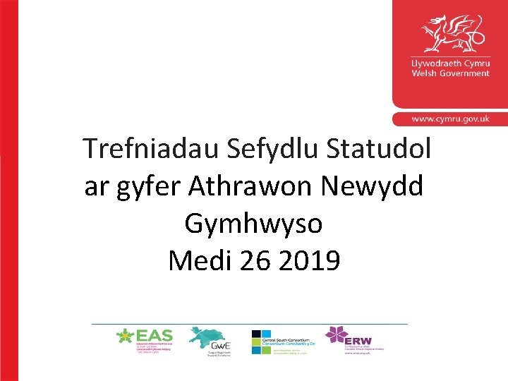 Trefniadau Sefydlu Statudol ar gyfer Athrawon Newydd Gymhwyso Medi 26 2019 