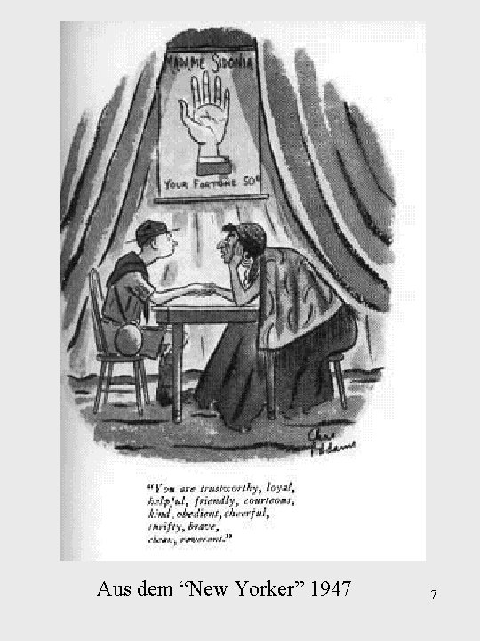 Aus dem “New Yorker” 1947 7 