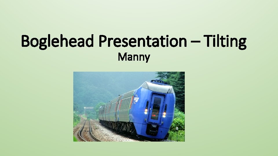 Boglehead Presentation – Tilting Manny 