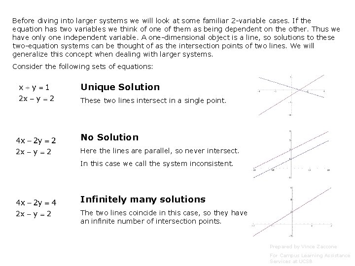 Before diving into larger systems we will look at some familiar 2 -variable cases.