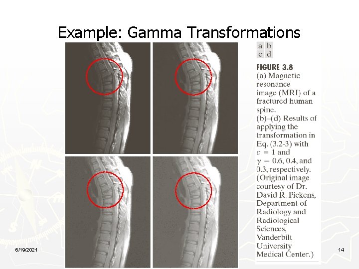 Example: Gamma Transformations 6/19/2021 14 
