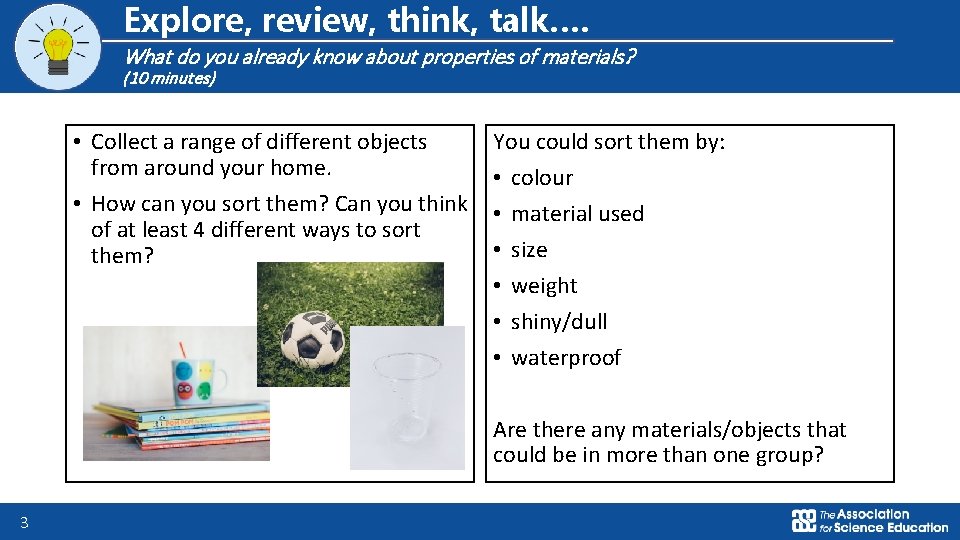 Logo for section to sit inside roundel Explore, review, think, talk…. What do you