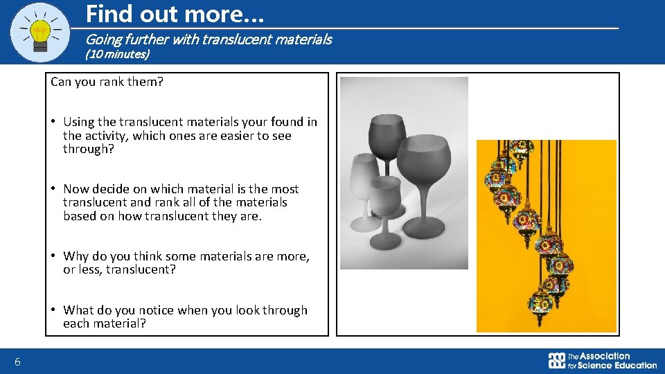 Logo for section to sit inside roundel Find out more… Going further with translucent