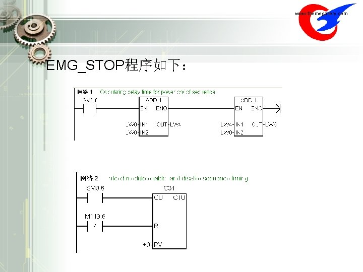 www. themegallery. com EMG_STOP程序如下： 