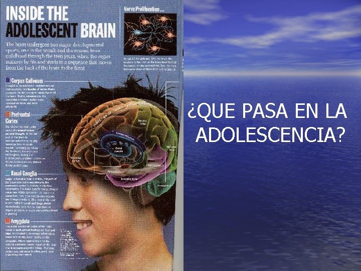 ¿QUE PASA EN LA ADOLESCENCIA? 