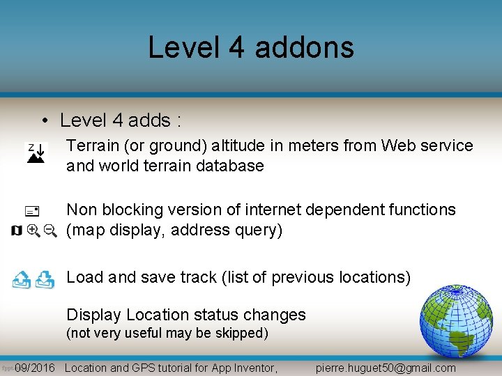 Level 4 addons • Level 4 adds : Terrain (or ground) altitude in meters