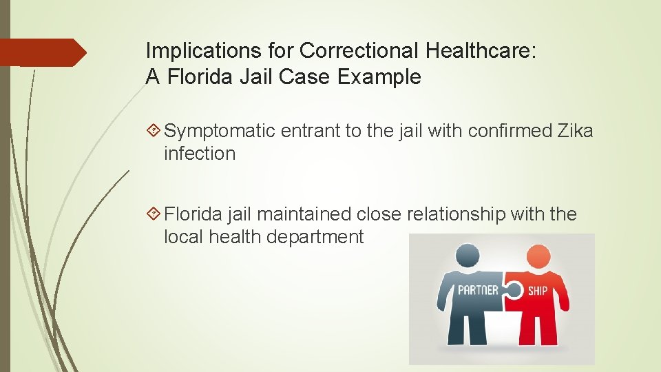 Implications for Correctional Healthcare: A Florida Jail Case Example Symptomatic entrant to the jail