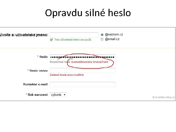 Opravdu silné heslo 