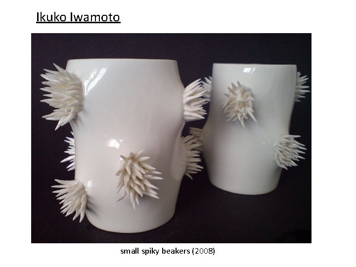 Ikuko Iwamoto small spiky beakers (2008) 