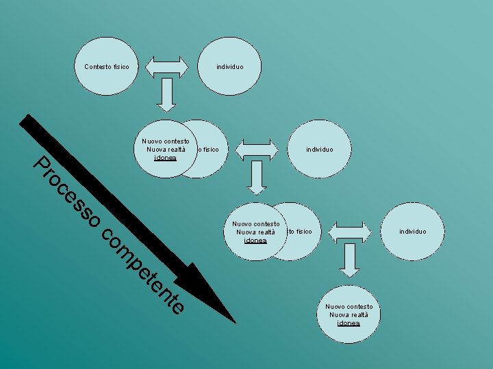 Contesto fisico individuo Nuovo contesto Nuova realtà Contesto fisico idonea individuo ss ce o