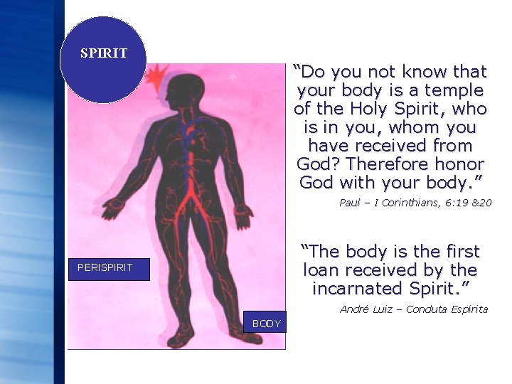 SPIRIT “Do you not know that your body is a temple of the Holy
