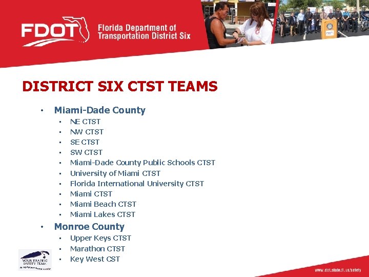 DISTRICT SIX CTST TEAMS • Miami-Dade County • • • NE CTST NW CTST