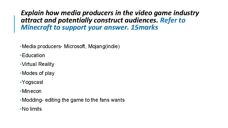 Explain how media producers in the video game industry attract and potentially construct audiences.