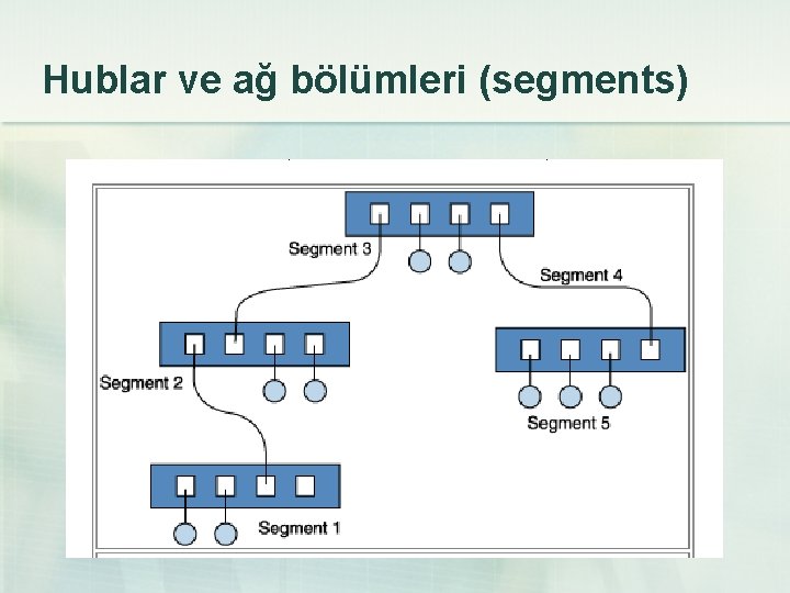 Hublar ve ağ bölümleri (segments) 