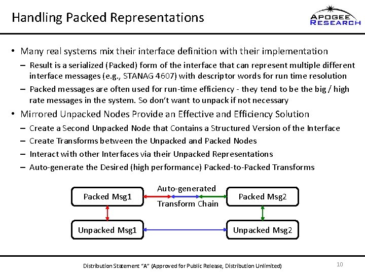 Handling Packed Representations • Many real systems mix their interface definition with their implementation