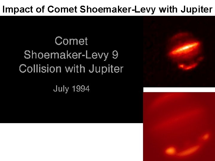 Impact of Comet Shoemaker-Levy with Jupiter 