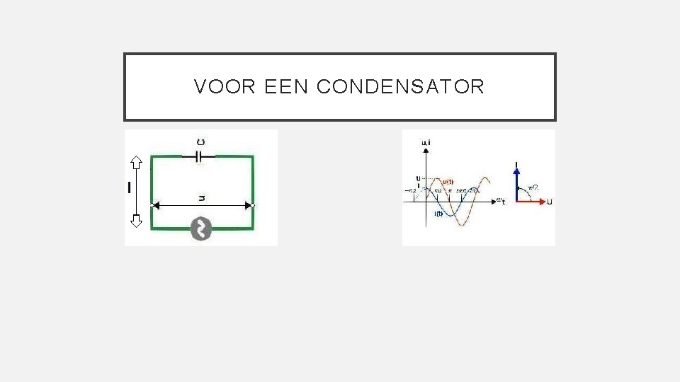 VOOR EEN CONDENSATOR 