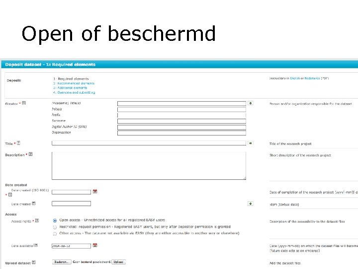 Open of beschermd NPSO discussiemiddag over Open Access 12 maart 2014 