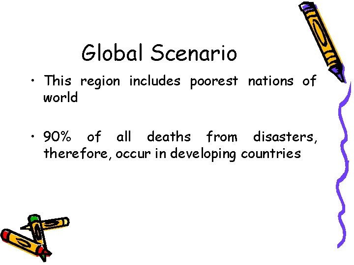 Global Scenario • This region includes poorest nations of world • 90% of all
