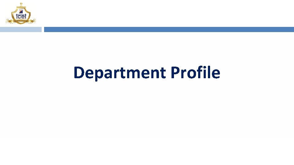 Department Profile 