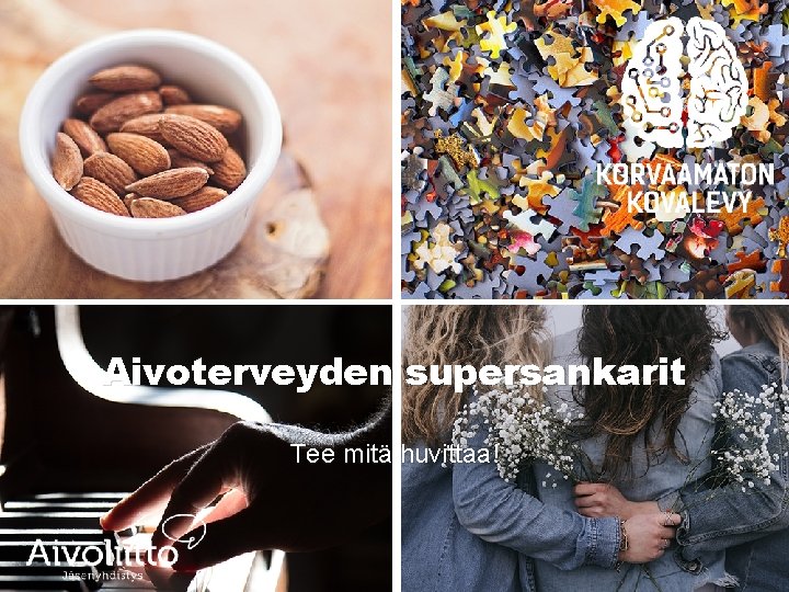 Aivoterveyden supersankarit Tee mitä huvittaa! 