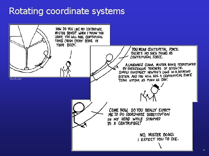Rotating coordinate systems xkcd. com 11 
