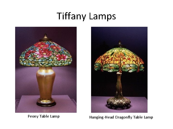 Tiffany Lamps Peony Table Lamp Hanging-Head Dragonfly Table Lamp 