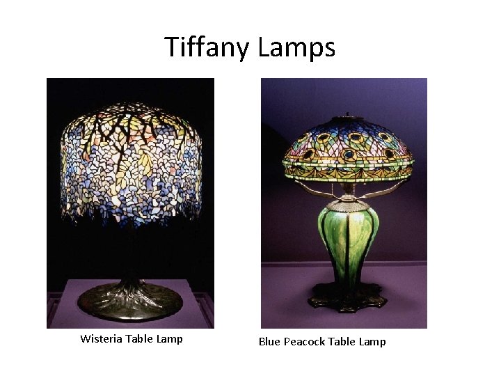 Tiffany Lamps Wisteria Table Lamp Blue Peacock Table Lamp 