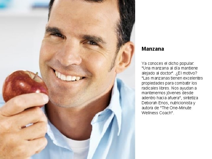 Manzana Ya conoces el dicho popular: "Una manzana al día mantiene alejado al doctor".