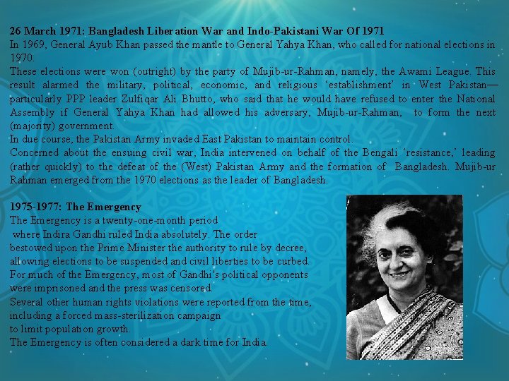 26 March 1971: Bangladesh Liberation War and Indo-Pakistani War Of 1971 In 1969, General 26 March 1971: Bangladesh Liberation War and Indo-Pakistani War Of 1971 In 1969, General