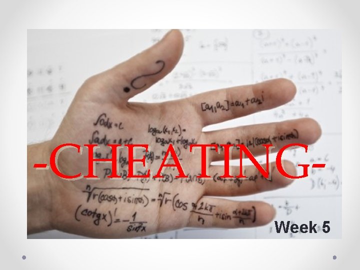 -CHEATINGWeek 5 