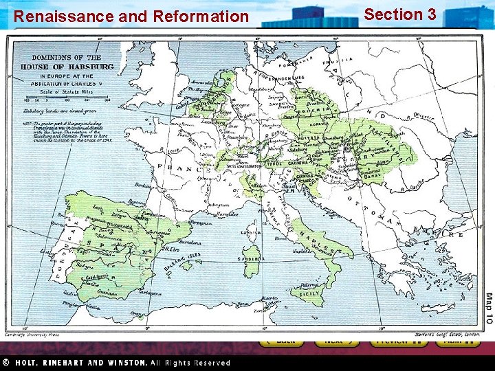 Renaissance and Reformation Section 3 