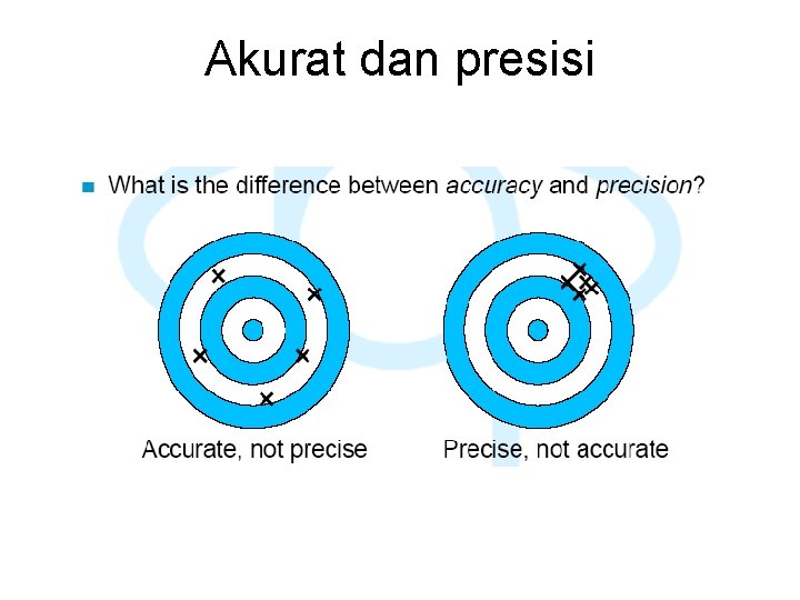 Akurat dan presisi 