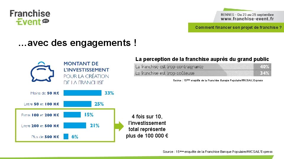 Comment financer son projet de franchise ? …avec des engagements ! La perception de