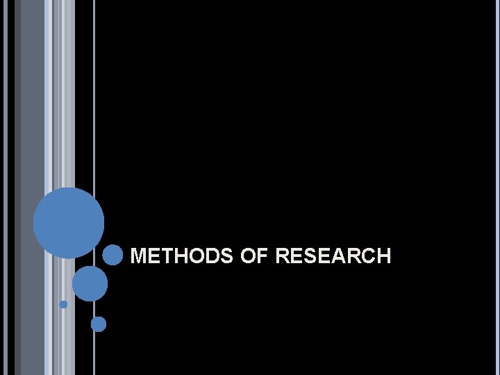 METHODS OF RESEARCH 