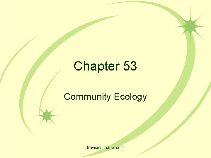 Chapter 53 Community Ecology travismulthaupt. com 