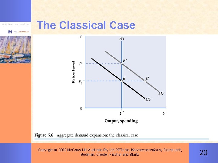 The Classical Case Copyright 2002 Mc. Graw-Hill Australia Pty Ltd PPTs t/a Macroeconomics by