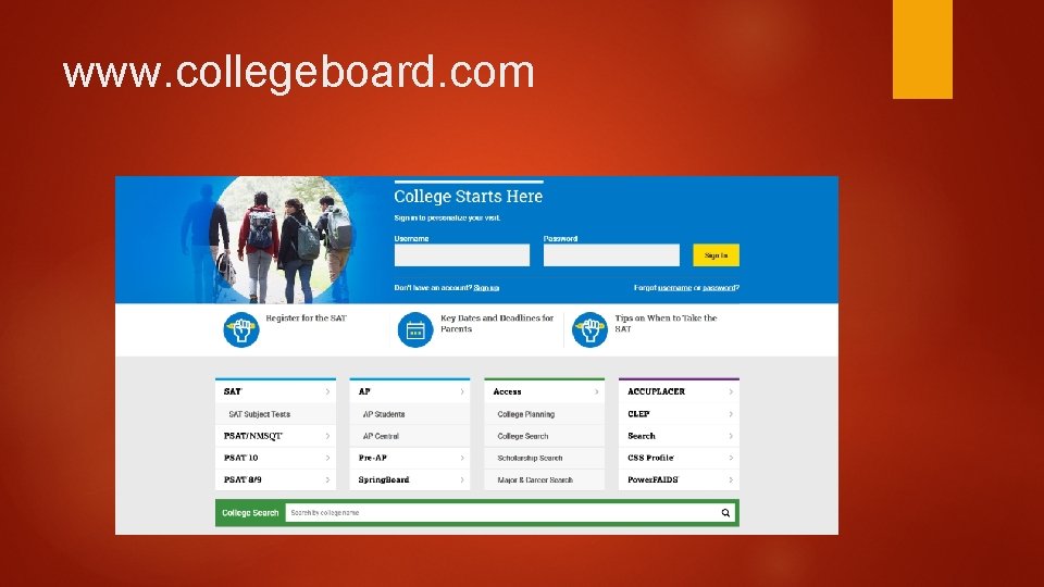 www. collegeboard. com 