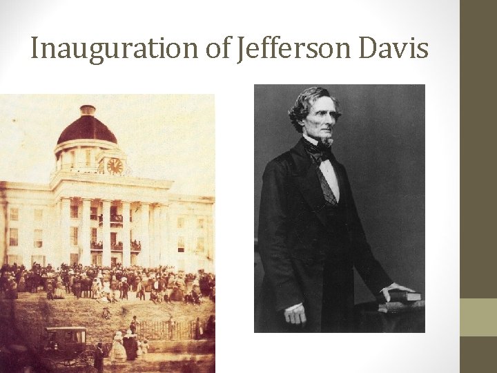 Inauguration of Jefferson Davis 